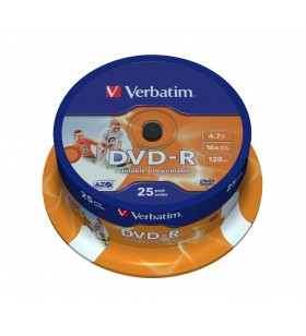 Verbatim 43538 dvd-uri blank 4,7 giga bites dvd-r 25 buc.