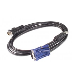Apc kvm usb cable - 25 ft (7.6 m) cabluri kvm 7,6 m negru