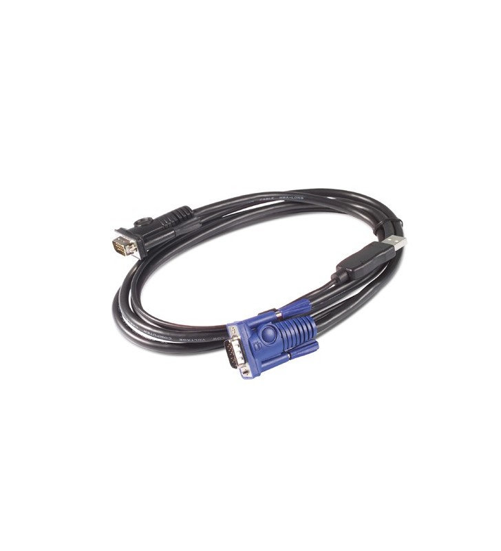 Apc kvm usb cable - 25 ft (7.6 m) cabluri kvm 7,6 m negru