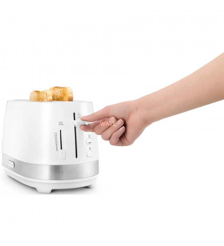 Delonghi  ctla 2103, toaster (alb/oțel inoxidabil)