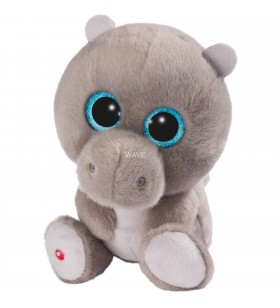 Nici  glubschis legănat hipopotam anso, jucărie de drăgălaș (gri/alb, 25 cm)