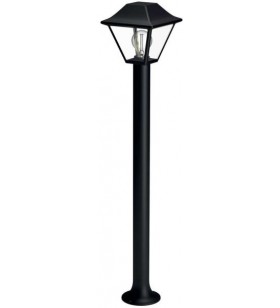 Stalp iluminat gradina philips alpenglow, e27, 1x60w, ip44, negru, dimensiuni 899x174x174mm