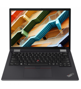 Laptop 2-in-1 lenovo thinkpad x13 yoga (gen 2), intel core i7-1165g7, 13.3inch touch, ram 16gb, ssd 512gb, intel iris xe graphics, windows 10 pro, black
