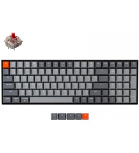 Tastatura mecanica gaming keychron k4 hot-swappable full-size gateron brown switch white led gateron brown switch abs