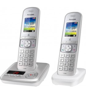 Panasonic kx-tgh722gg dect cordless analogue answerphone, baby monitor silver