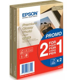 Epson premium glossy photo paper - 10x15cm - 2x 40 de coli