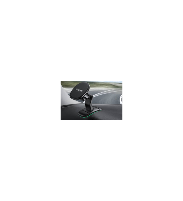 Suport auto ugreen pt. smartphone, "lp292" fixare adeziv bord, prindere magnetica telefon, rotatie 360 grade, negru "80785" - 6957303887859