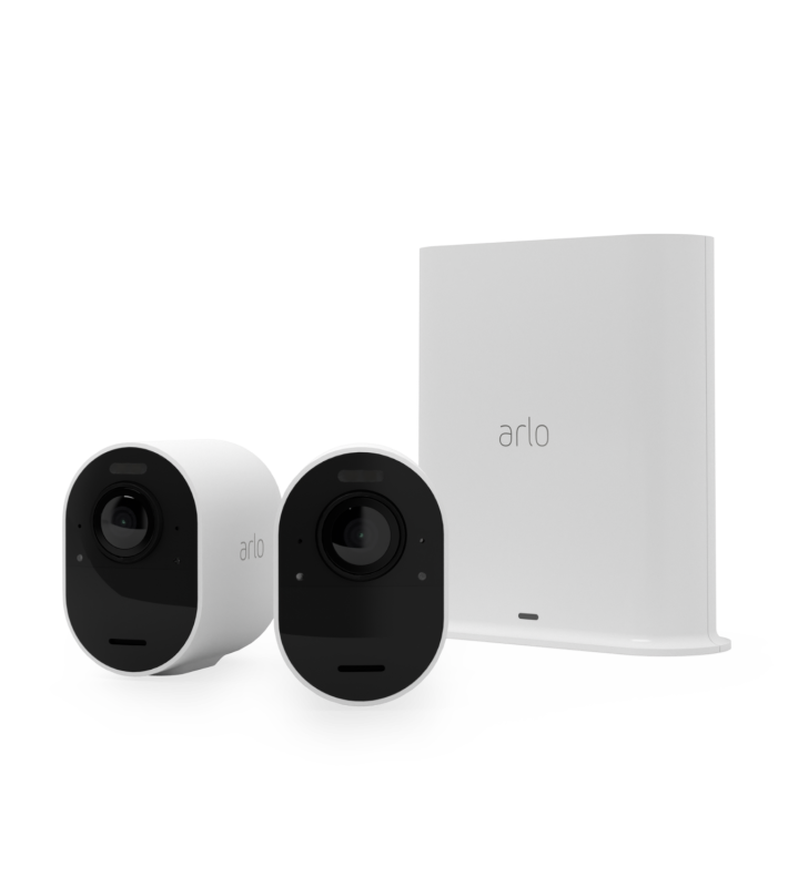Arlo ultra 2 security system gateway + camera(s) - wireless (802.11b, 802.11g, 802.11n, 802.11ac, bluetooth 4.2 le) - battery powered, ac powered