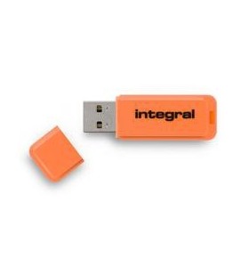 Integral neon memorii flash usb 8 giga bites usb tip-a 2 portocală