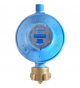 Regulator de presiune gaz campingaz  , 30mbar - 50mbar, reductor de presiune (albastru, reglabil)