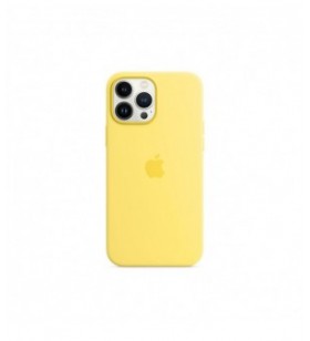 Husa de protectie apple cu magsafe pentru iphone 13 pro max, silicon, lemon zest