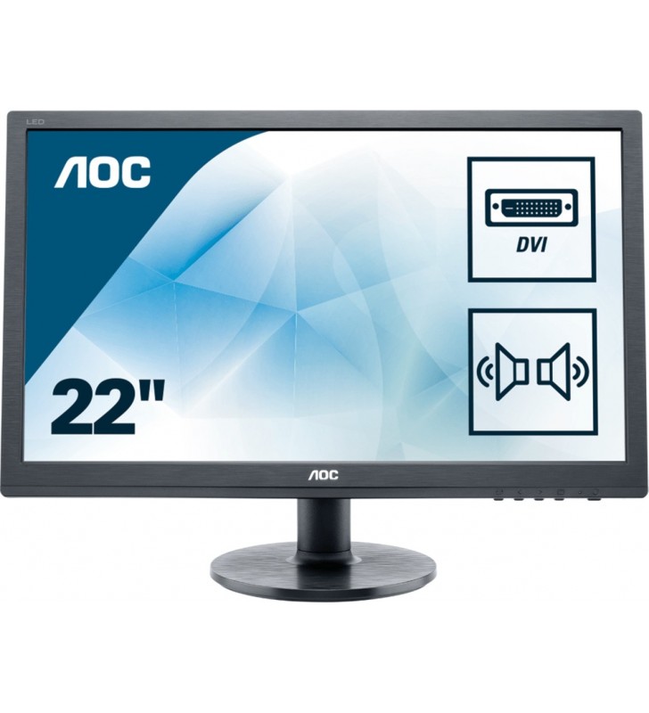 Aoc essential-line e2260sda led display 55,9 cm (22") 1680 x 1050 pixel wsxga+ negru