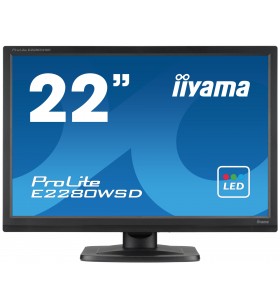 Iiyama prolite e2280wsd-b1 led display 55,9 cm (22") 1680 x 1050 pixel negru