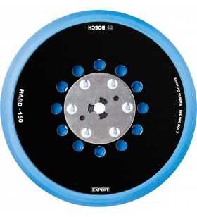 Placă de suport universal bosch expert cu găuri multiple, tare, ø150mm, m8+5/16", suport de șlefuit (negru, pentru șlefuitoare excentrice)