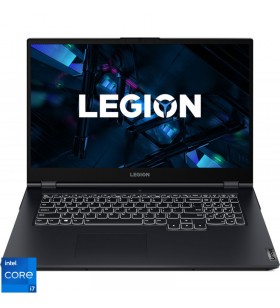 Laptop gaming lenovo legion 5 17ith6h cu procesor intel core i5-11400h, 17.3", full hd, 144hz, 16gb, 1tb ssd, nvidia geforce rtx 3060 6gb, no os, phantom blue