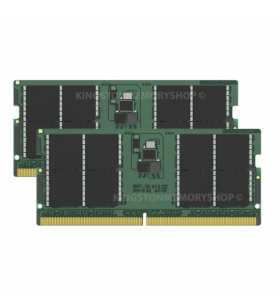 Kingston kcp548sd8k2-64 64gb (32gb x2) ddr5 4800mt/s non ecc memory ram sodimm