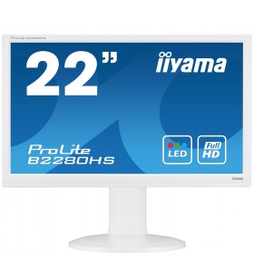 Iiyama prolite b2280hs-w1 monitoare lcd 54,6 cm (21.5") 1920 x 1080 pixel full hd led alb