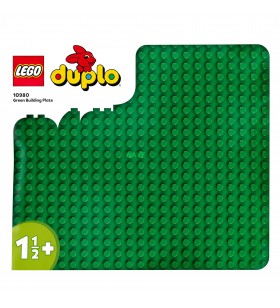 Lego  10980 green duplo jucărie de construcție cu placă de construcție (verde, placă de bază pentru seturi duplo, jucării de construcție pentru copii mici)