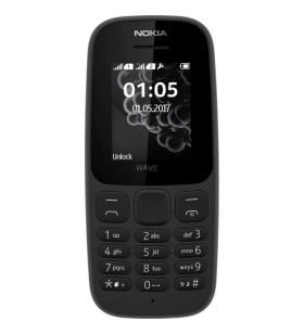 Nokia  105 (2019), telefon mobil (negru, sim dublu, 4mb)