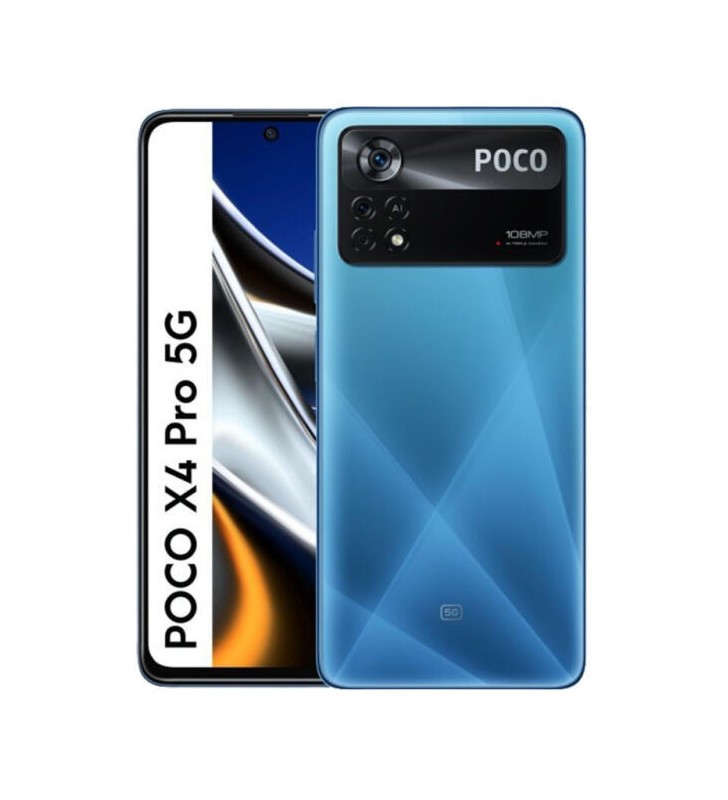 Smartphone xiaomi poco x4 pro 256gb 8gb ram 5g dual sim laser blue