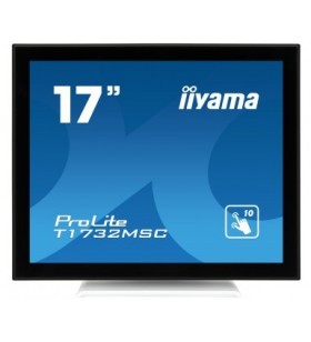 Iiyama prolite t1732msc-w1x monitoare cu ecran tactil 43,2 cm (17") 1280 x 1024 pixel negru, alb multi-touch