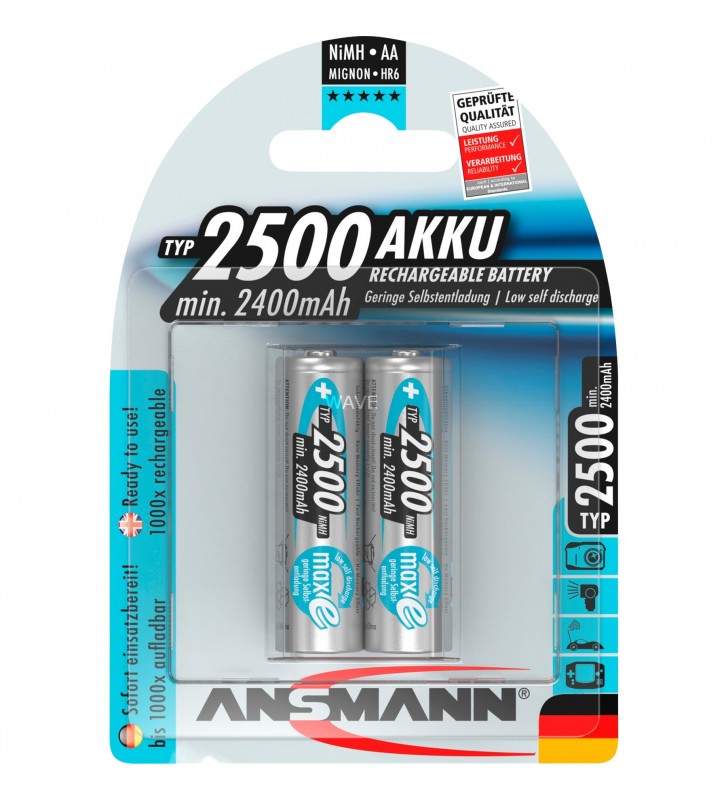 Ansmann  maxe 2500mah nimh, baterie (argint)