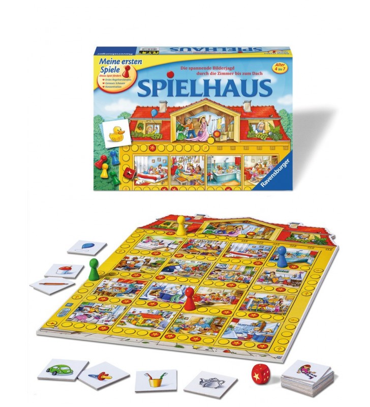 Ravensburger spielhaus board game învățare