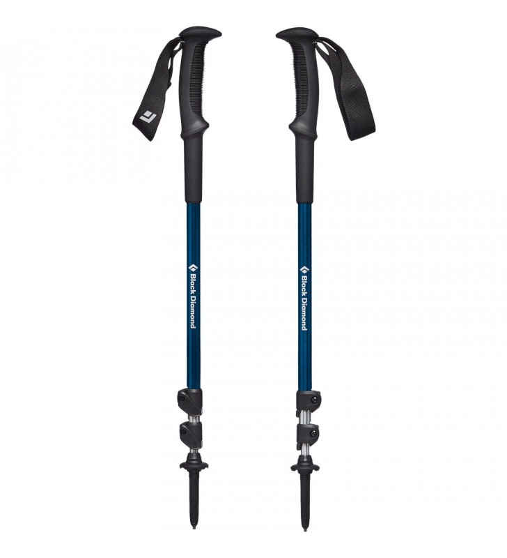 Black diamond  bețe de trekking trail sport 3, echipament de fitness (albastru/negru, 1 pereche, 100 până la 140 cm)