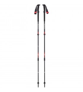 Black Diamond  bețe de trekking Trail Pro, echipament de fitness (negru/rosu, 1 pereche, 105-140 cm)