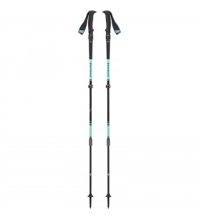 Bețe de trekking black diamond  trail pro shock (femei), echipament de fitness (negru/turcoaz, 1 pereche, 95-125 cm)