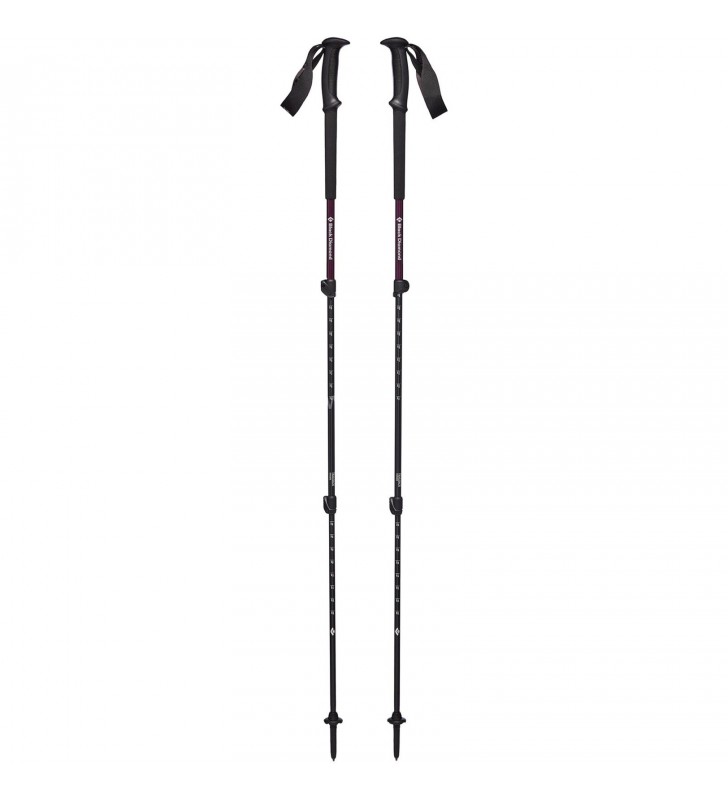 Black diamond  bețe de trekking trail back, echipament de fitness (violet/negru, 1 pereche, 100 până la 140 cm)