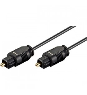 Cablu goobay toslink  , cablu fibră optică conector toslink (negru, 1 metru)