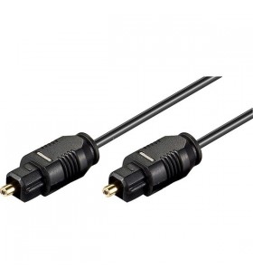 Cablu goobay toslink  , cablu fibră optică conector toslink (negru, 5 metri)