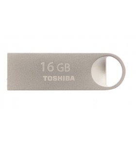 Toshiba transmemory mini-metal 16gb memorii flash usb 16 giga bites usb tip-a 2.0 argint