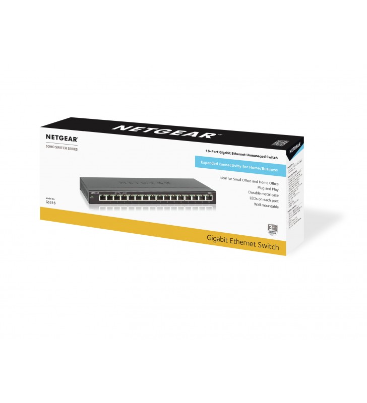 16-port gb unmanaged switch/in