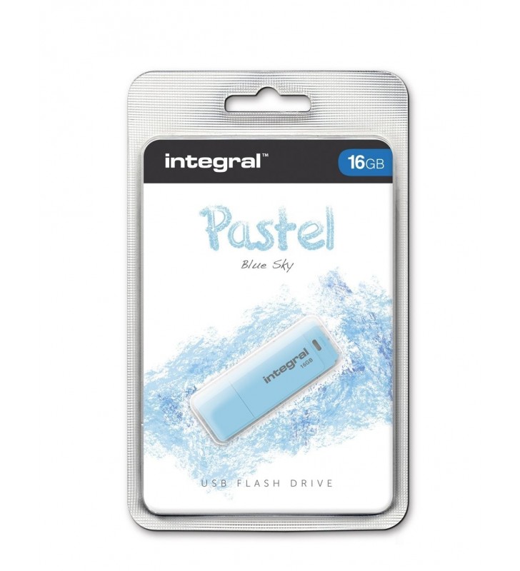 Integral pastel memorii flash usb 16 giga bites usb tip-a 2 albastru
