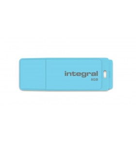 Integral pastel memorii flash usb 8 giga bites usb tip-a 2 albastru