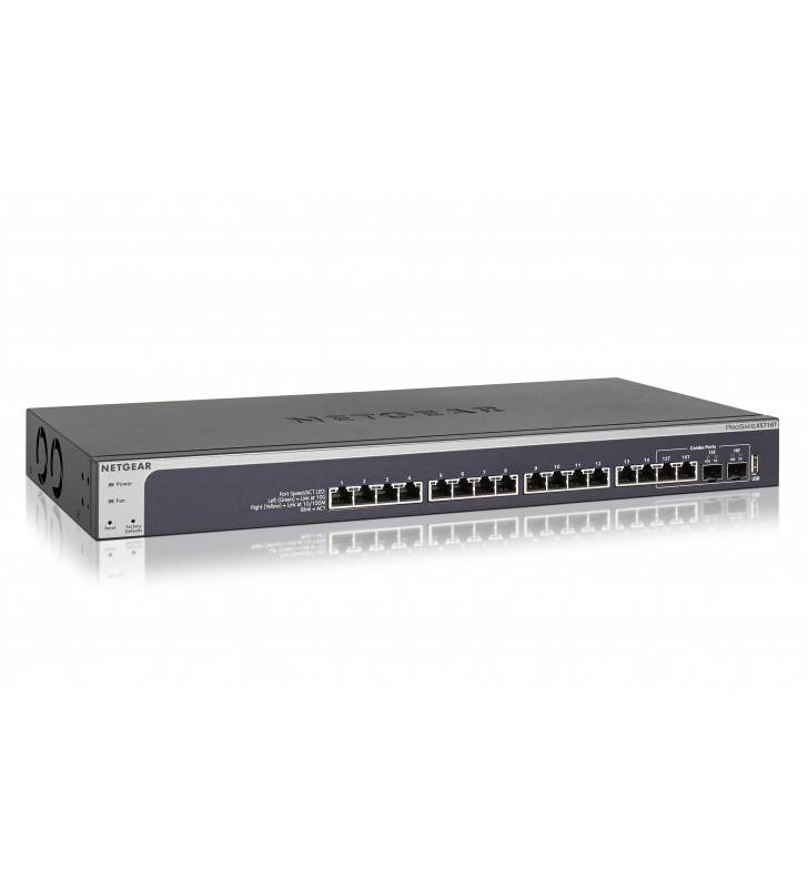 Netgear xs716t-100nes switch-uri gestionate l2+/l3 10g ethernet (100/1000/10000) negru