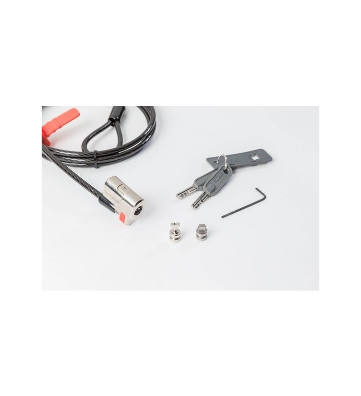 Kensington clicksafe cabluri cu sistem de blocare negru, metalic