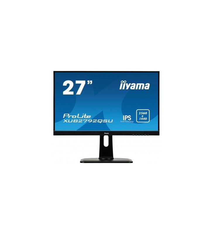 iiyama ProLite XUB2792QSU-B1 LED display 68,6 cm (27") 2560 x 1440 Pixel Wide Quad HD Negru