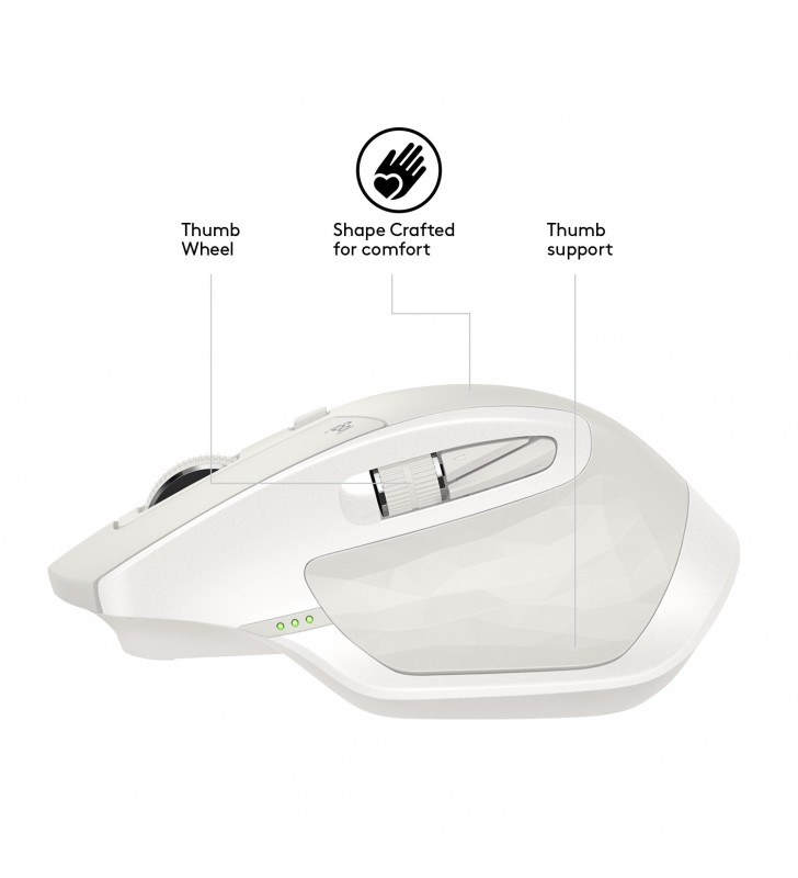 Logitech mx master 2s mouse-uri rf wireless + bluetooth cu laser 4000 dpi mâna dreaptă