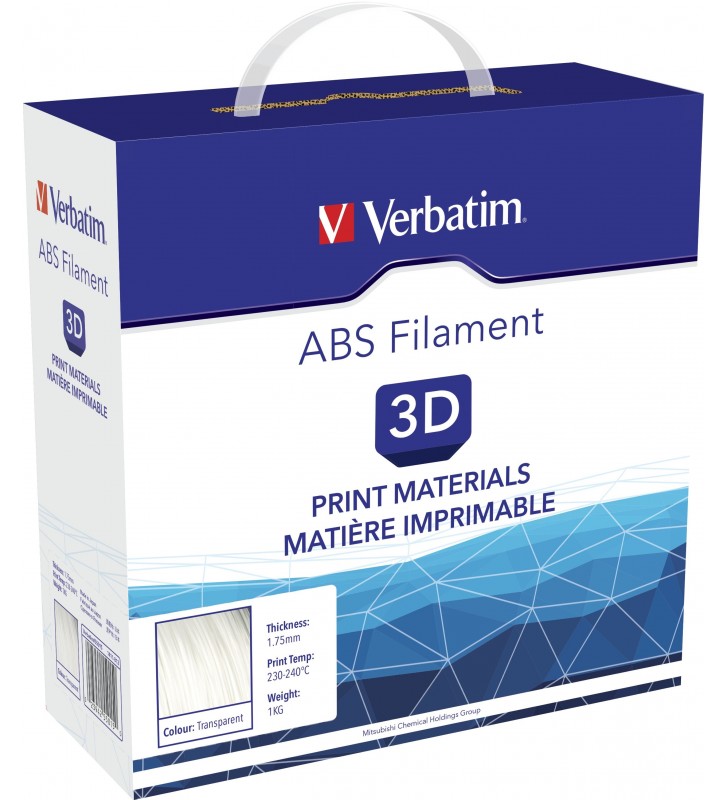 Verbatim 55015 materiale pentru imprimare 3d abs transparente 1 kilograme