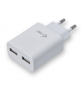 I-tec dual usb power charger eu/2x usb 3.0 2.4a fast charge whi.