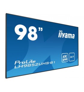 Iiyama lh9852uhs-b1 afișaj semne 2,49 m (98") led 4k ultra hd panou informare digital de perete negru