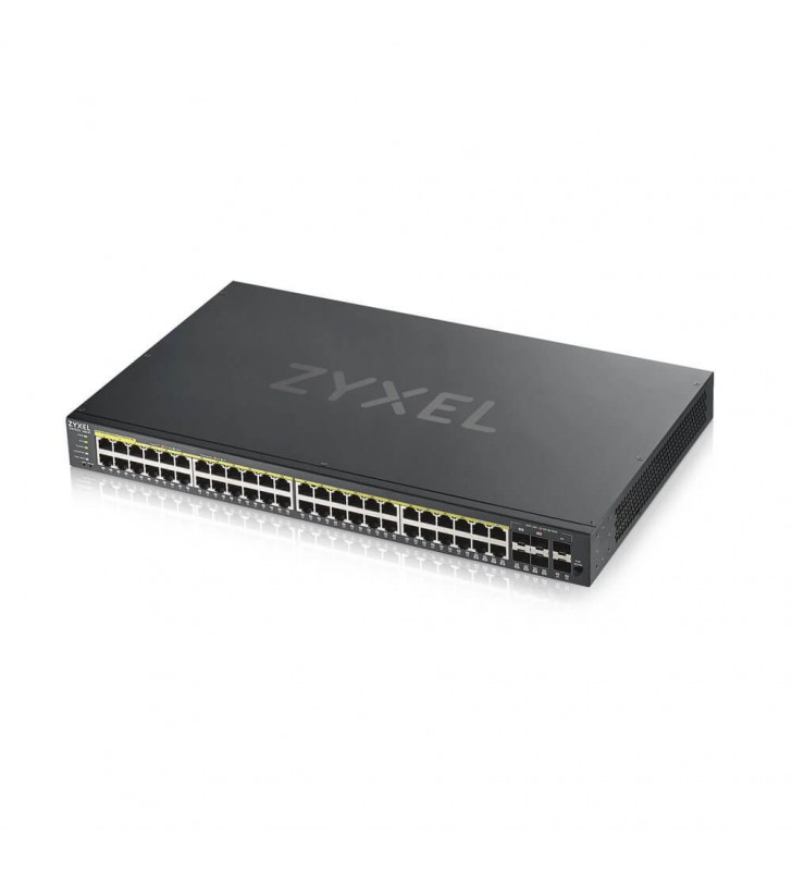 Zyxel gs1920-48hpv2 gestionate gigabit ethernet (10/100/1000) negru power over ethernet (poe) suport