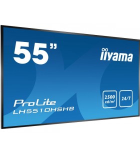 Iiyama lh5510hshb-b1 afișaj semne 139,7 cm (55") led full hd panou informare digital de perete negru