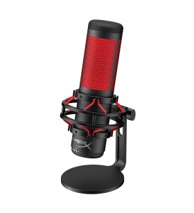 Hyperx quadcast table microphone negru, roşu