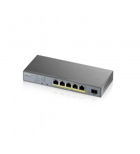 Zyxel gs1350-6hp-eu0101f switch-uri gestionate l2 gigabit ethernet (10/100/1000) gri power over ethernet (poe) suport