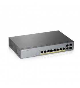 Zyxel gs1350-12hp-eu0101f switch-uri gestionate l2 gigabit ethernet (10/100/1000) gri power over ethernet (poe) suport