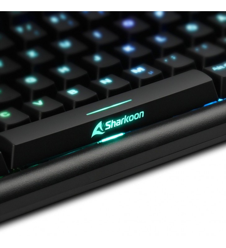 Tastatură pentru jocuri sharkoon  skiller sgk30 (negru, aspect de, roșu huano)